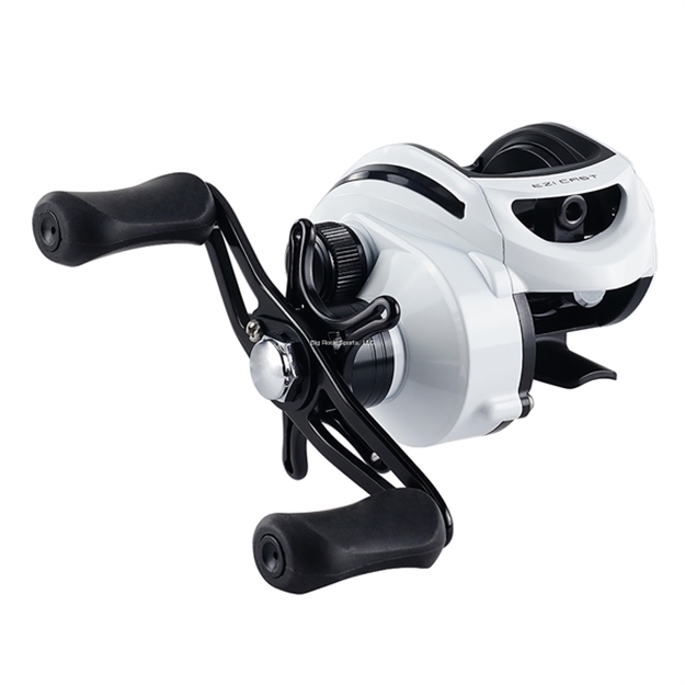 Picture of Tica Ezi Cast 101 Right Handed Low Profile Strar Drag Reel, 7.4Oz.,4 Ball Bearing, 6.3:1, Mono 150Yd/12#. Drag:15 Lb.