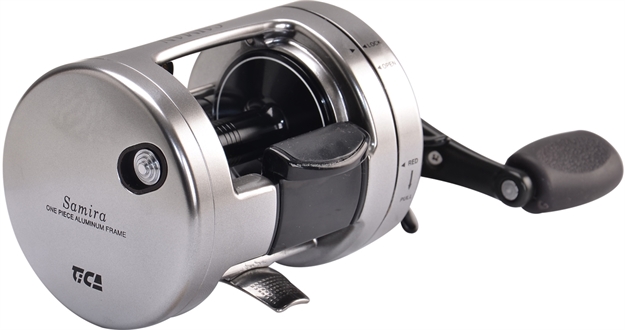 Picture of Tica Samira Baitcast Reel, Rh, 4 Rust Resistant Ball Bearing  +  1 RB Instant Anti-Reverse, Aluminum Body