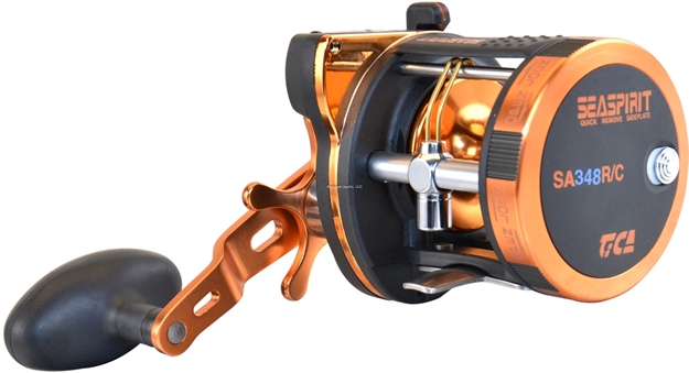 Picture of Tica Seaspirit-Sa Baitcast Reel, Rh, 5 Rrb + 1 Rb, Line Counter, Lightweight Graphite Frames Sa348r/C