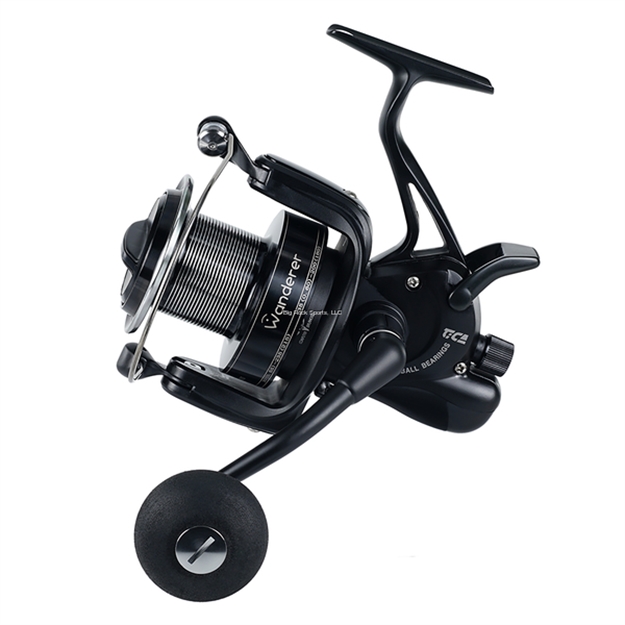 Picture of Tica Wanderer 10000 Spin Front Drag Live Baiit Reel, 25.6Oz.,9 Ball Bearing, 4.1:1, Mono 200Yd/35#. Drag:22 Lb.