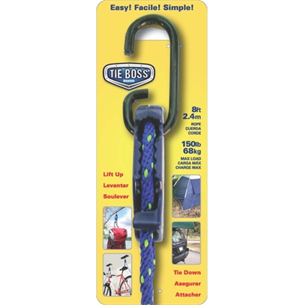 Picture of Tie Boss Boss 1/4" Tie Down 8' 150# Cap