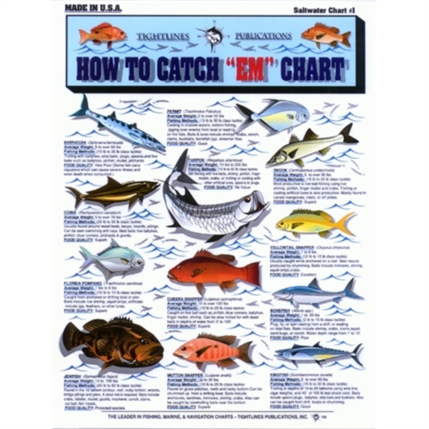 Picture of Tightlines How TO Catch EM Chart #1 Saltwater