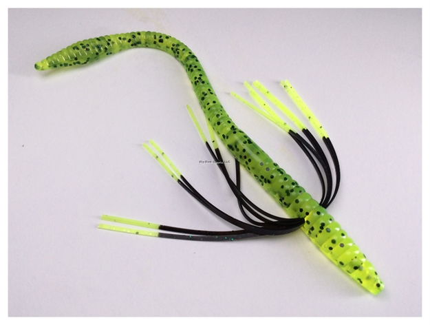 Picture of Tightlines UV Finesse Worm 6"Chartreuse Pepper With Chartreuse Tip