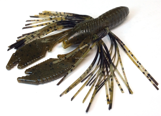 Picture of Tightlines UV Hy-Brid Craw - Rattling, Green Pumpkin With Black Green, 4"