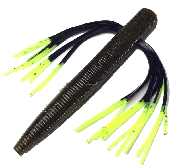 Picture of Tightlines UV Nedbait 3.5" Green Pumpkin With Chartreuse Tip