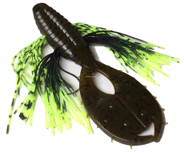 Picture of Tightlines UV Sm2 Punch 4" Green Pumpkin With Chartreuse Tip / Tiger