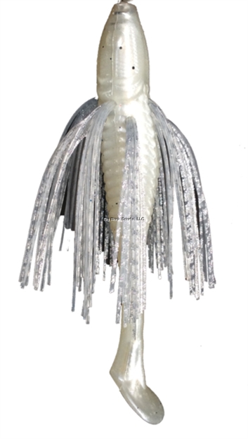 Picture of Tightlines UV Sow Belly Rattl'n Swimmer 3.5" Pearl With White Pearl Silver