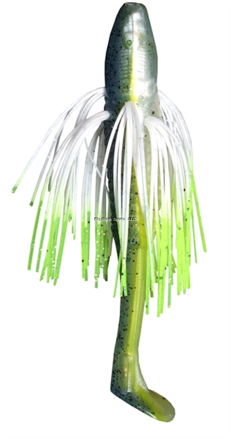 Picture of Tightlines UV Sow Belly Rattl'n Swimmer 3.5" Plain Sexy With White Chartreuse Tip