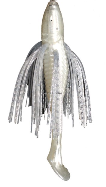 Picture of Tightlines UV Sow Belly Rattl'n Swimmer 5" Pearl With White Pearl Silver