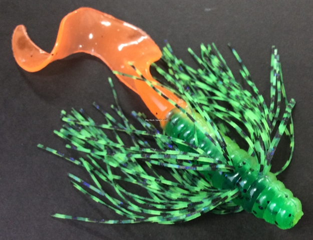 Picture of Tightlines UV Sow Belly Twister Rattling 5" Northern Firetiger With Electric Green