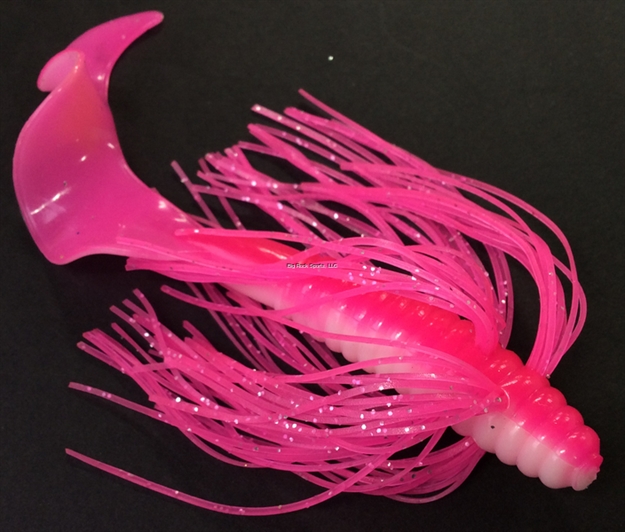 Picture of Tightlines UV Sow Belly Twister Rattling 5" Pink White With Bubble Gum