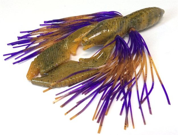 Picture of Tightlines UV Tightlines UV Hy-Brid Craw - Rattling, Craw With Craw Purple, 4"