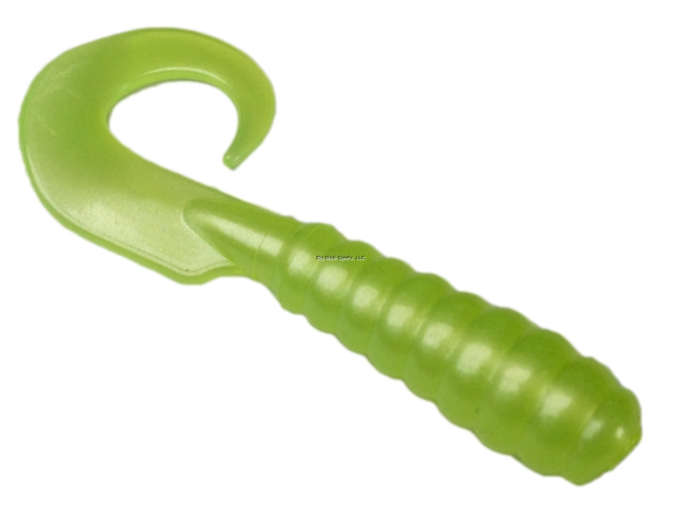 Picture of Tightlines UV Walleye Grub - Chartreuse Pearl, 4"