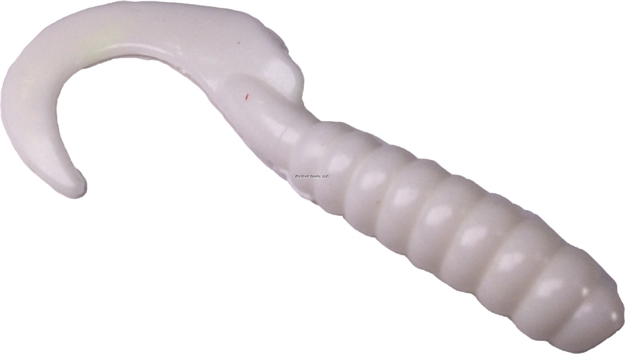 Picture of Tightlines UV Walleye Grub - White, 4"