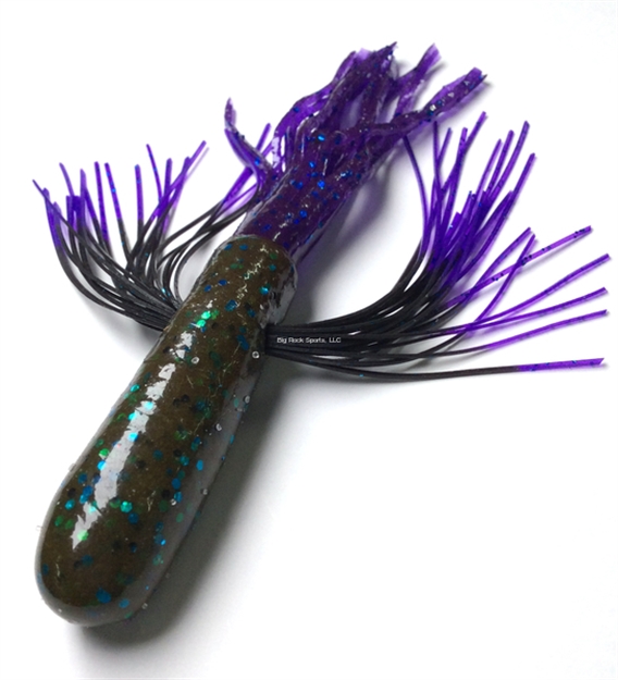 Picture of Tightlines UV Whisker Tube - Green Pumpkin Purple With Purple Tip, 4"