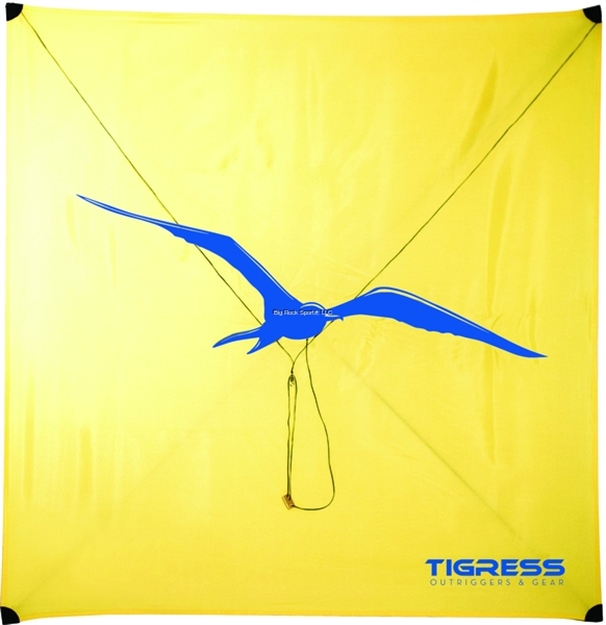 Picture of Tigress All Purpose Kite, Yellow, 10 - 15 Mph Winds, W/Extra Spar