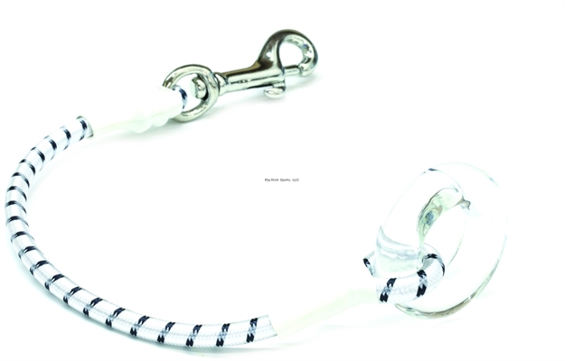 Picture of Tigress Economy  Outrigger Snubber, Black & White Shock Cord, Glass Ring, Bolt Snap