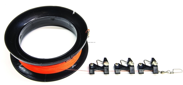 Picture of Tigress Kite Line I Assembly, 250 FT 100 LB Spectra Line, 3 Release Clips, Reusable Spool