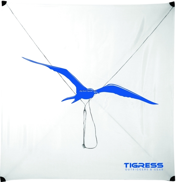 Picture of Tigress Specialty Lite Wind Kite, White, 5 - 10 Mph Winds, W/Extra Spar