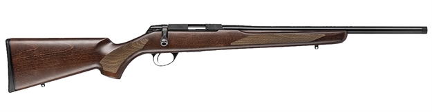 Picture of  Tikka Jrt1xh300sb T1x Hunter 22 LR 5+1 16" Black Threaded Barrel, Black Drilled & Tapped Steel Receiver, Oiled Fixed Wood Stock, Right Hand 082442988832