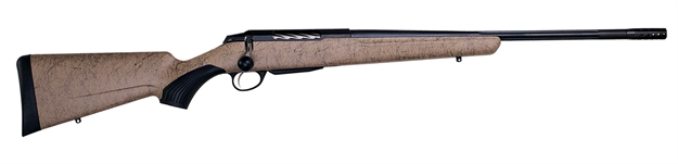 Picture of  Tikka Jrtxrt320 T3x Roughtech 30-06 Springfield 3+1 24.30" Black Fluted Threaded Barrel, Black Steel Drilled & Tapped Receiver, Tan Roughtech Synthetic Stock, Right Hand