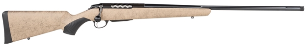Picture of  Tikka Jrtxrt370 T3x Lite 7Mm Rem Mag 3+1 24.30" Fluted/Threaded, Black Barrel/Rec, Black Webbed Tan Roughtech Synthetic Stock, Interchangeable Grip, Muzzle Brake