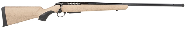 Picture of  Tikka Jrtxrt341 T3x Lite 300 Wsm 3+1 24.30" Fluted/Threaded, Black Barrel/Rec, Black Webbed Tan Roughtech Synthetic Stock, Interchangeable Grip, Muzzle Brake