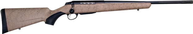Picture of  Tikka Jrtxrt341 T3x Lite 300 Wsm 3+1 24.30" Fluted/Threaded, Black Barrel/Rec, Black Webbed Tan Roughtech Synthetic Stock, Interchangeable Grip, Muzzle Brake
