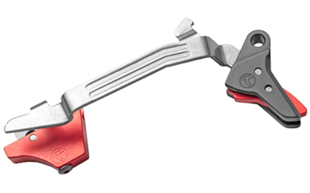 Picture of  Timney Triggers Alphaglock5 Alpha Competition 9Mm Luger/40 S&W/22 Lr, Red Straight Trigger, Compatible W/Glock Gen5 & Glock 44 081950615001