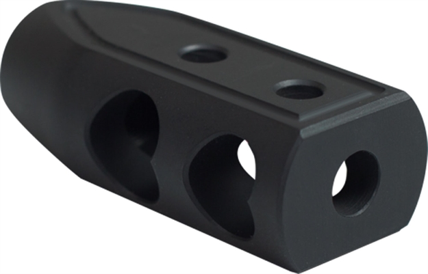 Picture of  Timber Creek Outdoors 65Hbblc Heart Breaker Muzzle Brake Black Cerakote With 5/8"-24 Tpi Threads For 6.5 Grendel Ar-Platform