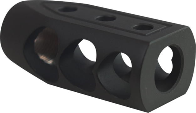 Picture of Timber Creek Outdoors 50Beohbblc Muzzle Brake  Black Cerakote With 49/64-20 Tpi Threads For 50 Beowulf Ar-Platform 50 BEO HB BL C  816397020336