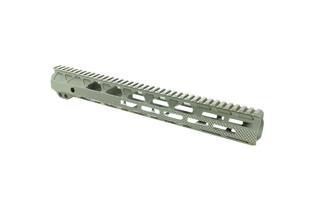 Picture of  Timber Creek Outdoors G15hgs Greyman  Aluminum 15" M-Lok Handguard For Ar-15