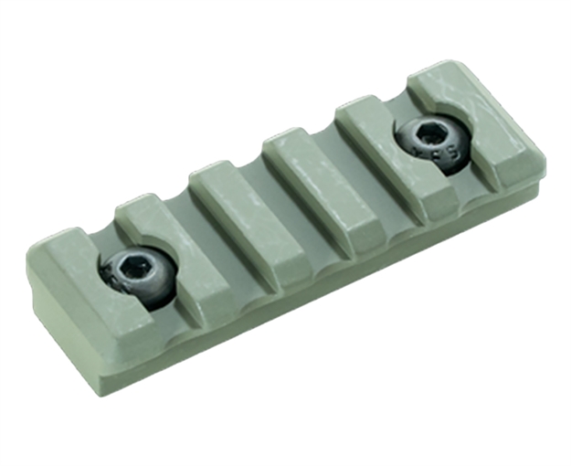 Picture of Timber Creek Outdoors M5sprod M-Lok 3 Slot Picatinny Rail  OD Green Aluminum Fits Ar-Platform M 5S PR OD