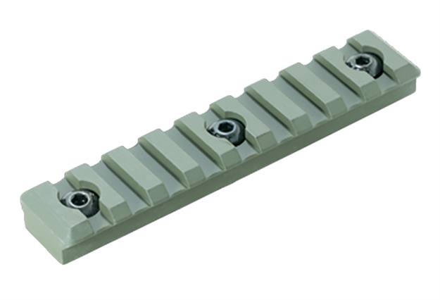 Picture of Timber Creek Outdoors M9sprod M-Lok 9 Slot Picatinny Rail  OD Green Aluminum Fits Ar-Platform M 9S PR OD