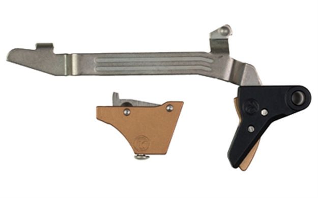 Picture of Timney Triggers Alphaglock34lrgbrnze Alpha Competition 45 Acp/10Mm Auto, Bronze Straight Trigger, Compatible W/Glock Gen3-4 Alpha Glock 3-4 - Larg