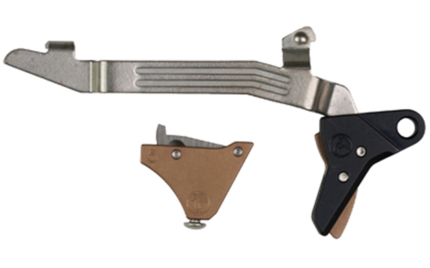 Picture of Timney Triggers Alphaglock5 Alpha Competition 9Mm Luger/40 S&W/22 Lr, Bronze Straight Trigger, Compatible W/Glock Gen5 & Glock 44 ALPHA GLOCK 5 - BRONZE