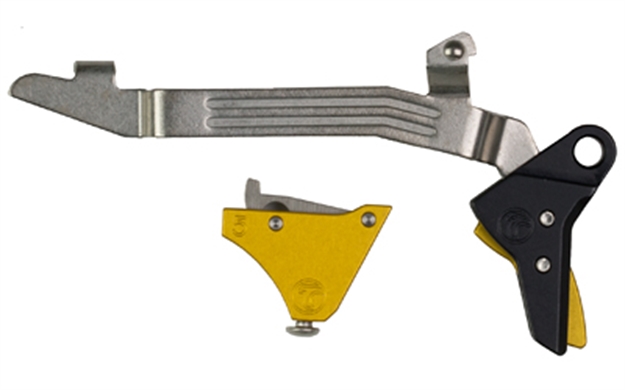 Picture of Timney Triggers Alphaglock5 Alpha Competition 9Mm Luger/40 S&W/22 Lr, Gold Straight Trigger, Compatible W/Glock Gen5 & Glock 44 ALPHA GLOCK 5 - GOLD 081950615698