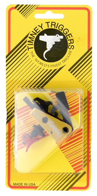 Picture of  Timney Triggers 660Ce Calvin Elite  1.50-2 Lbs Draw Weight & Black/Gold Finish For Ar-Platform