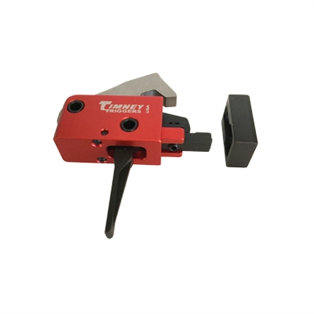 Picture of Timney Triggers 682St Pcc Trigger  Two-Stage Straight Trigger With 2 Lbs Draw Weight & Black/Red Finish For Ar-Platform 682-ST 081950068432