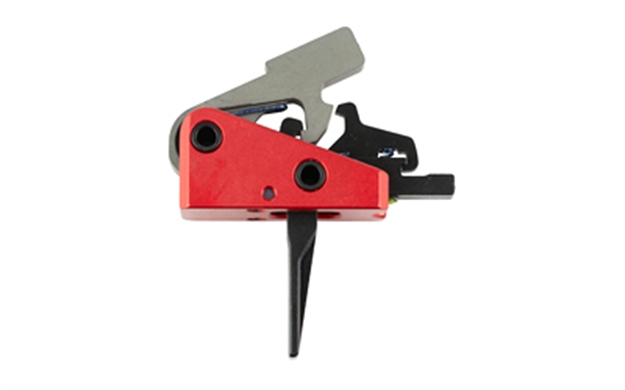 Picture of Timney Triggers 662Sst Targa Short Trigger  Two-Stage Straight Trigger With 2 Lbs Draw Weight & Black/Red Finish For Ar-Platform 662S-ST 081950662500