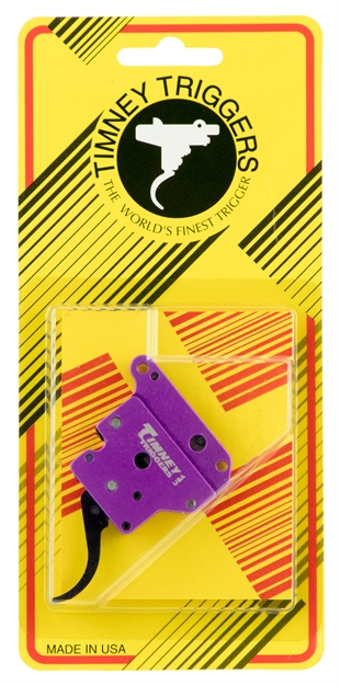 Picture of  Timney Triggers 502B Benchrest Trigger  Single-Stage Curved Trigger With 3-6 OZ Draw Weight & Purple/Black Finish For Remington 700