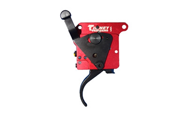 Picture of  Timney Triggers 533 2-Stage  Two-Stage Curved Trigger With 1-1.50 Lbs Draw Weight & Black/Red Finish For Remington 700 Right