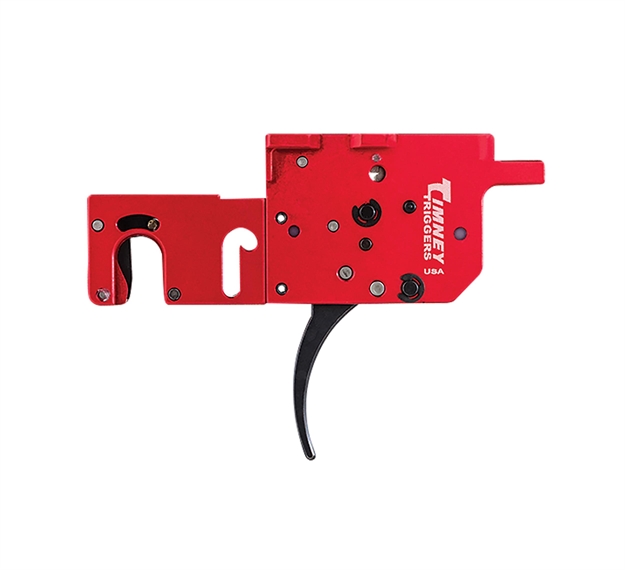 Picture of  Timney Triggers 650 Rpr  Two-Stage Curved Trigger With 8 Oz/1 LB Draw Weight & Black/Red Finish For Ruger Precision 081950650002