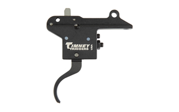 Picture of  Timney Triggers 401 Featherweight  Curved Trigger With 3 Lbs Draw Weight & Black Finish For Winchester 70 Right 081950401000