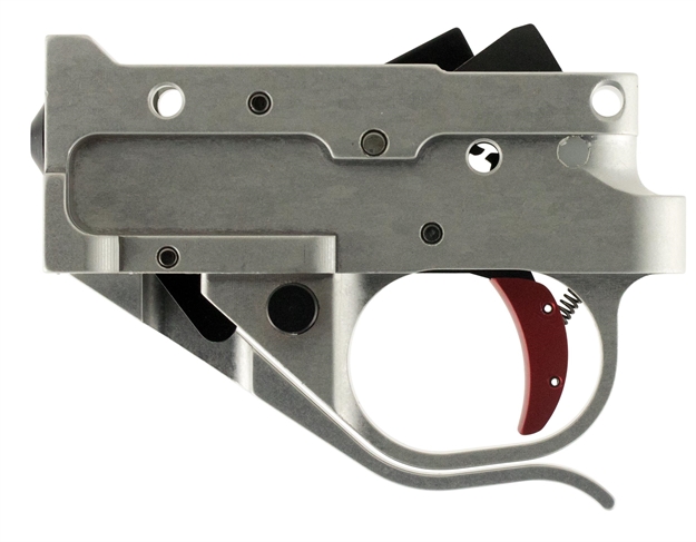 Picture of Timney Triggers 10222C16 Replacement Trigger  Single-Stage Curved Trigger With 2.75 Lbs Draw Weight & Silver/Red Finish For Ruger 10/22 1022-2C-16 081950102259
