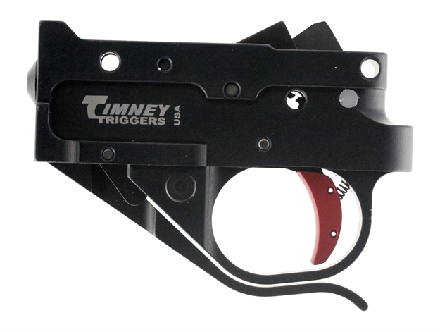Picture of Timney Triggers 10222C Replacement Trigger  Single-Stage Curved Trigger With 2.75 Lbs Draw Weight & Black/Red Finish For Ruger 10/22 1022-2C 081950102242