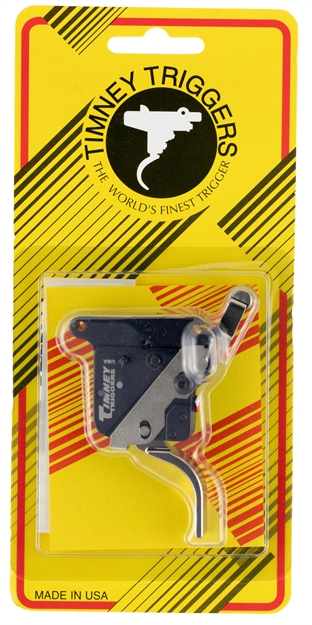 Picture of Timney Triggers 517-16 Featherweight Deluxe Remington 700 RH Straight Trigger With Safety Steel W/Aluminum Housing Nickel
