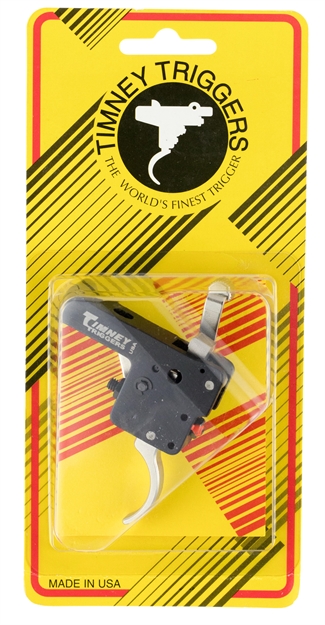 Picture of Timney Triggers 60916 Featherweight Deluxe  Curved Trigger With 3 Lbs Draw Weight & Black/Nickel Finish For Howa 1500 609-16