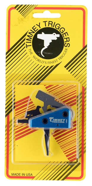 Picture of Timney Triggers 663Sst Targa Long Trigger  Two-Stage Straight Trigger With 2 Lbs Draw Weight & Black/Blue Finish For Ar-Platform 663S-ST 081950663507