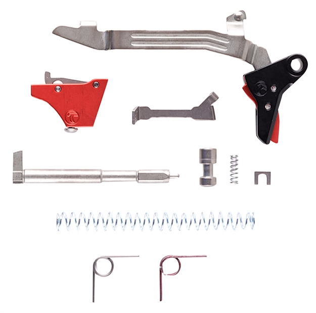 Picture of Timney Triggers Alphaglock34ubkblack Alpha Competition  9Mm/40 S&W Red Fits Glock Gen 3-4 Alpha Glock 3-4-UBK-BL 081950763641